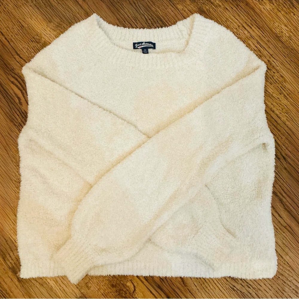 Freshman 1996 Cream Cotton Sweater